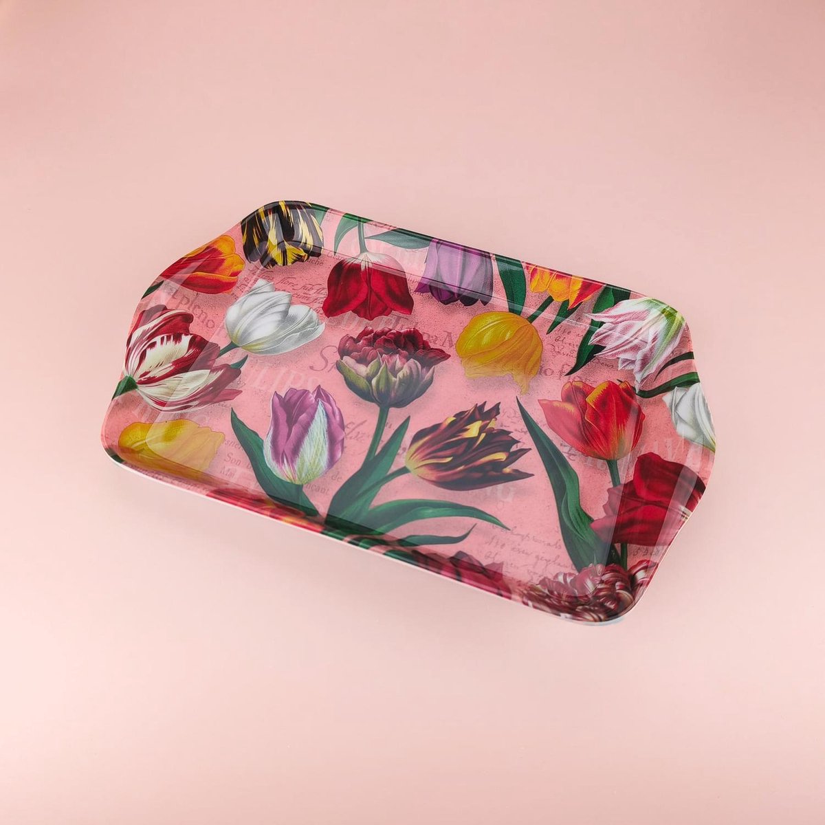 Dienblad - Melamine - Holland Tulpen Roze - 21 x 14 cm