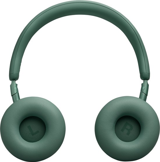 Groene JBL over-ear koptelefoon met ronde oorschelpen en een dikke hoofdband.