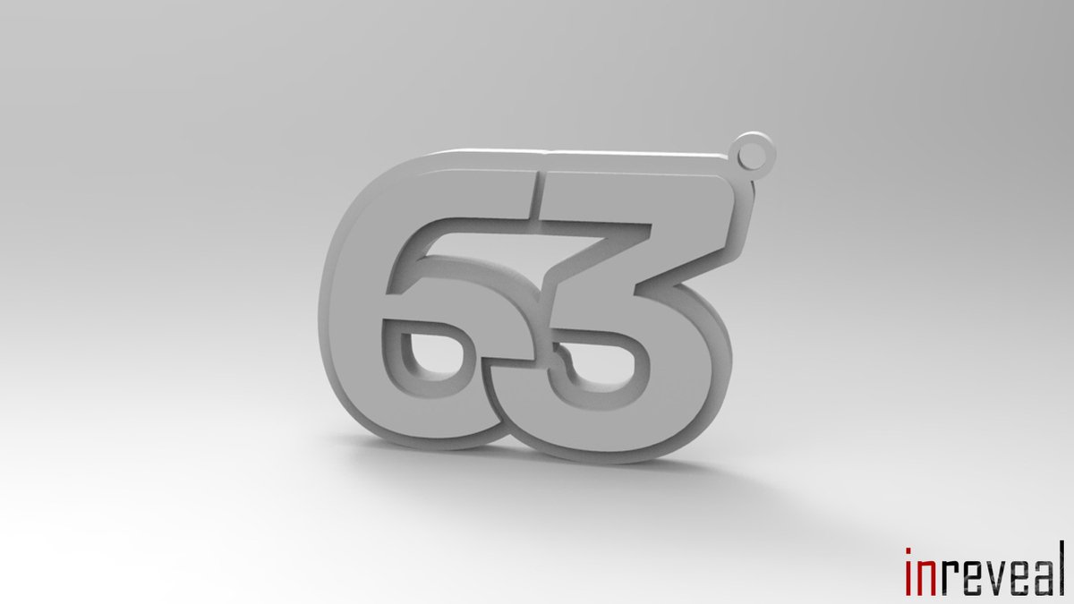 Sleutelhanger F1 '63' George Russell (Formule 1) - 53x39x5 mm - Grijs (mat)