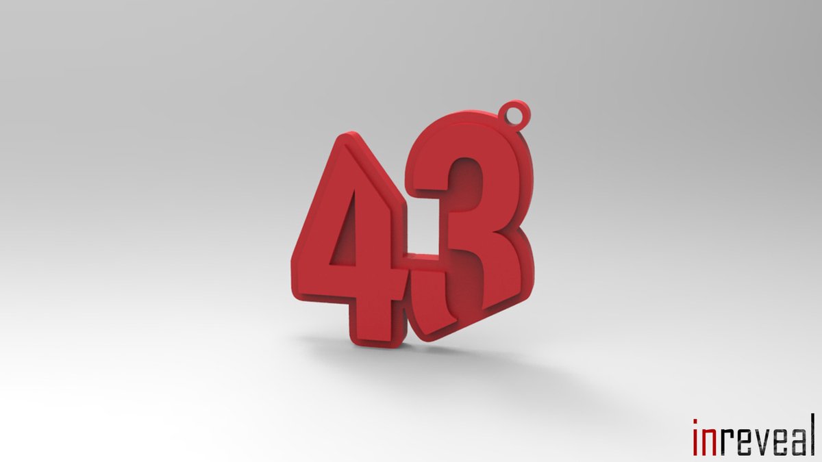Sleutelhanger F1 '43' Franco Colapinto (Formule 1) - 43x44x5 mm - Rood
