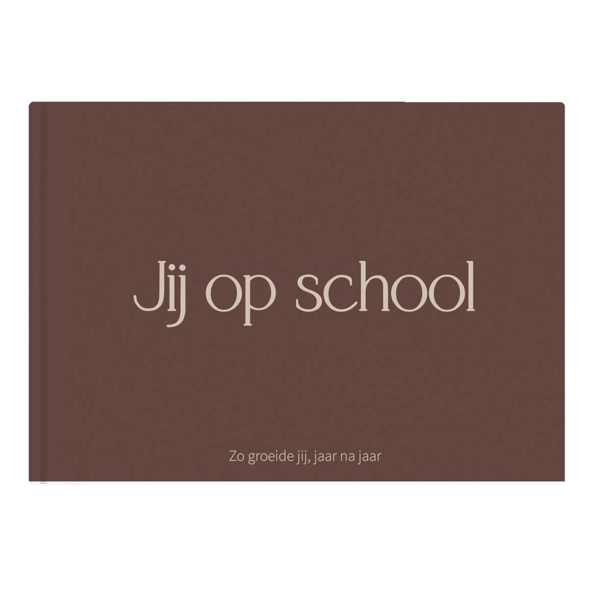 Writemoments Jij op School - Schoolfotoboek 16 Schooljaren - Bruin