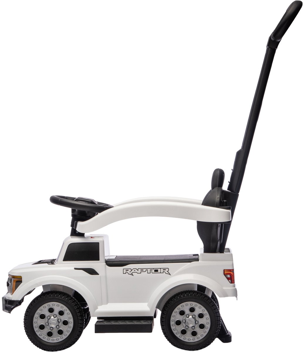Puck Loopauto Ford F150 met Duwstang - Wit