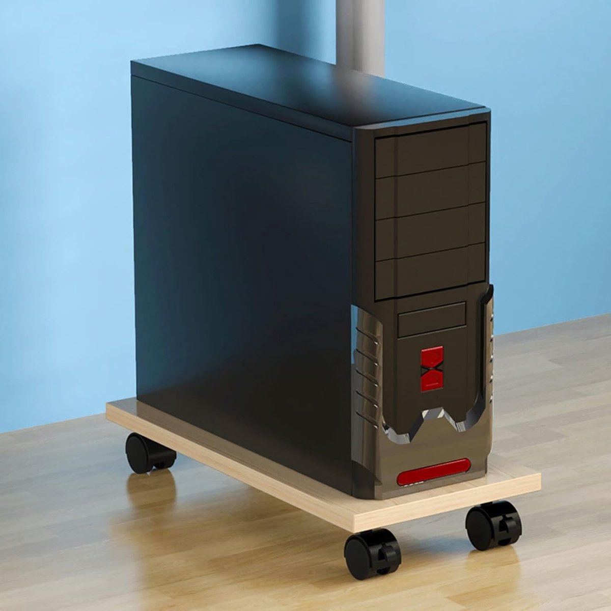 Computer Chassis Standaard - PC Houder - Thuis Kantoor - Verrijdbaar - C