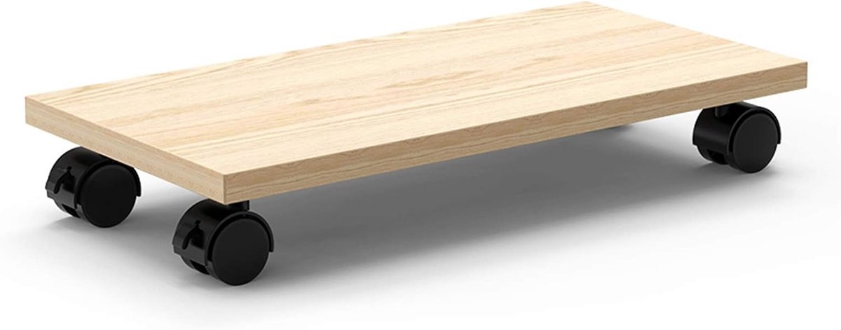 CPU Houder Standaard - PC Toren Wagen - Mobiele Desktop - Verrijdbaar - Natuurlijk