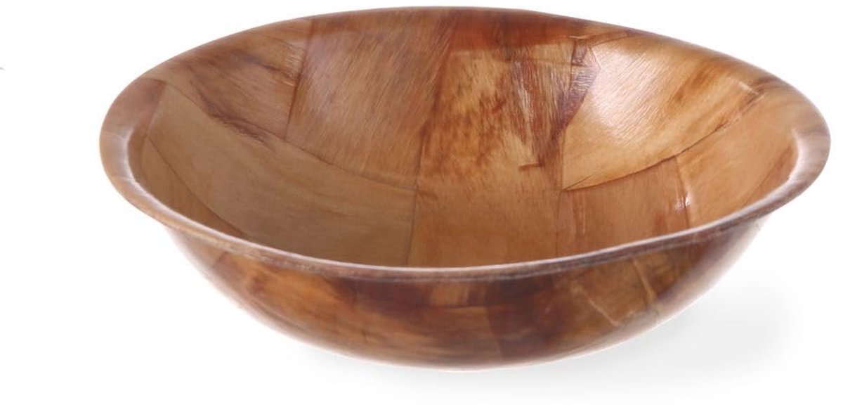 Pitabakje Rond - Broodhouder - Serveren van brood - Professionele kwaliteit - Ø150x38 mm - Bruin