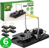 VerminBuster Rattenval 6 stuks - Rattenklem - Rat Trap - Rattenvallen voor binnen en buiten - Professionele Rattenklemmen