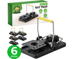 VerminBuster Rattenval 6 stuks - Rattenklem - Rat Trap - Rattenvallen voor binnen en buiten - Professionele Rattenklemmen