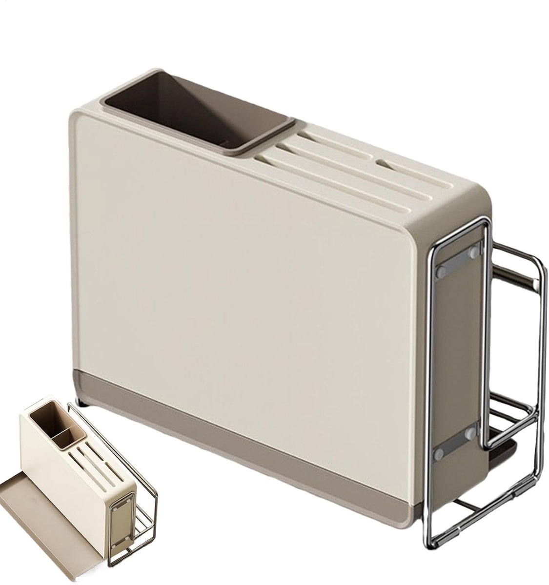 Keuken Organizer - Opbergstandaard - Ruimte Besparen - Wandmontage Mogelijk - 26x15x26 cm