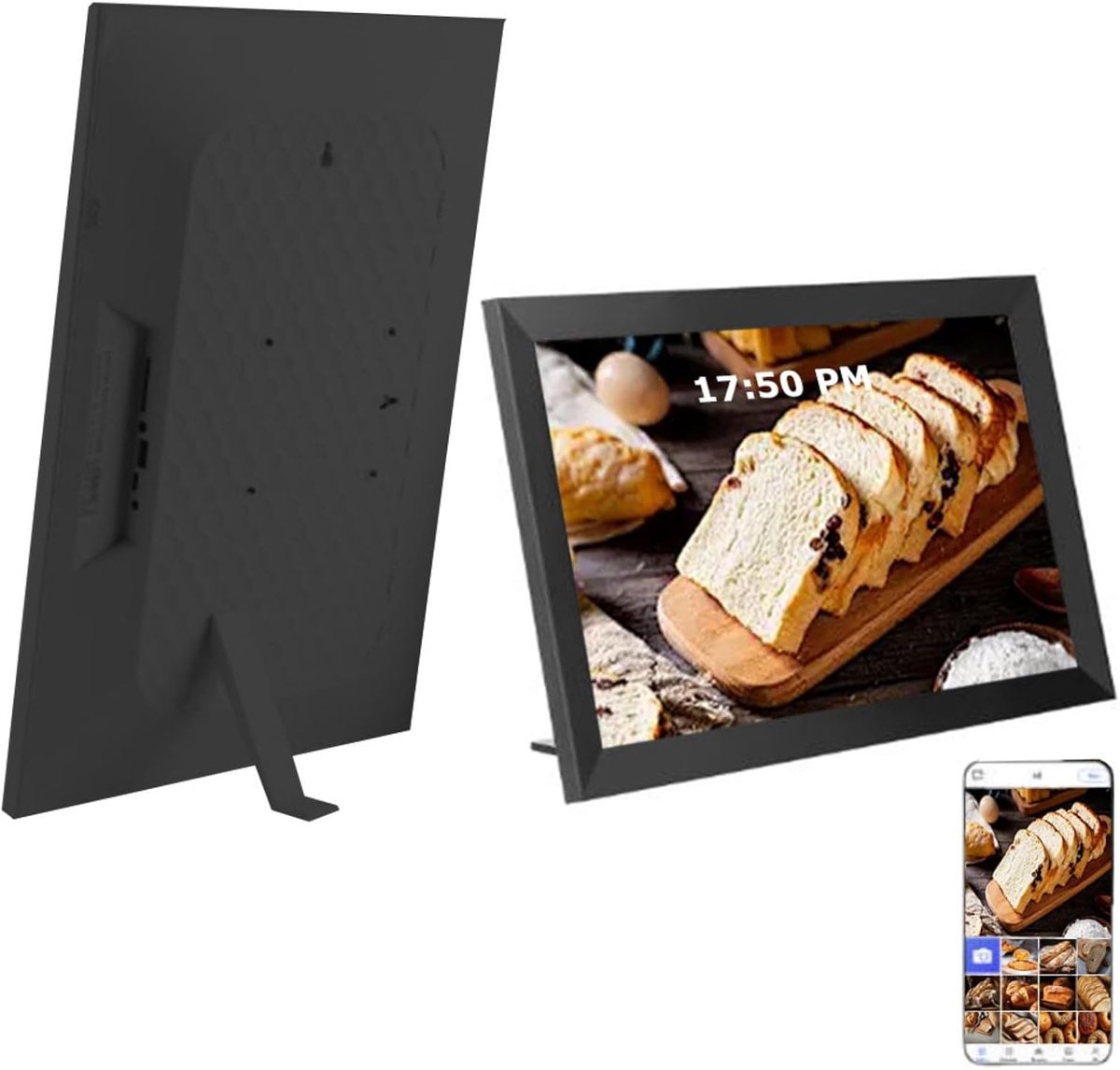 Digitale Kalender - Wifi Wandplanner - Gezinsplanning - 32GB Opslag - 21.5inch - Zwart