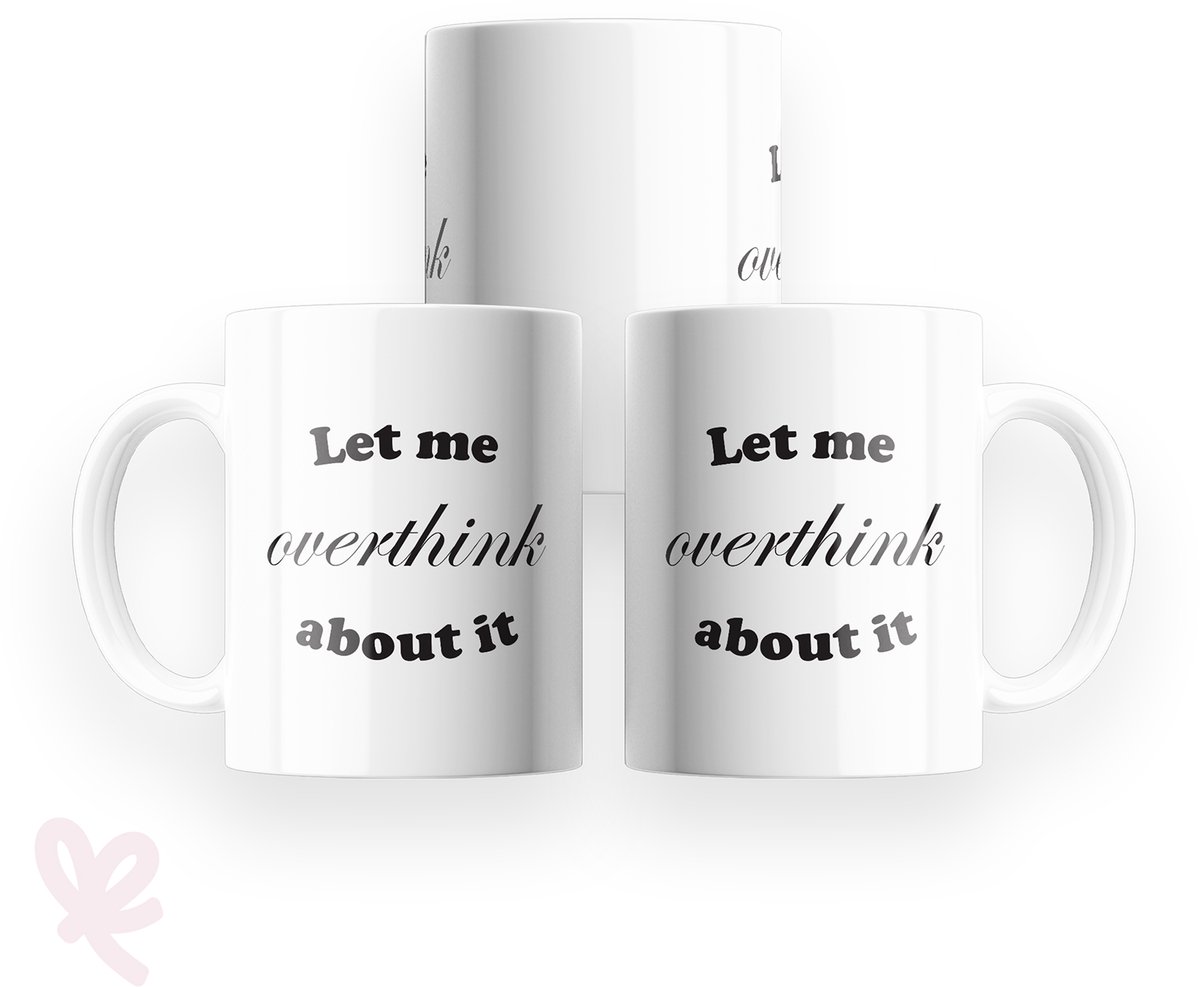 GIVIO mok 320 ml - keramiek - Let me overthink