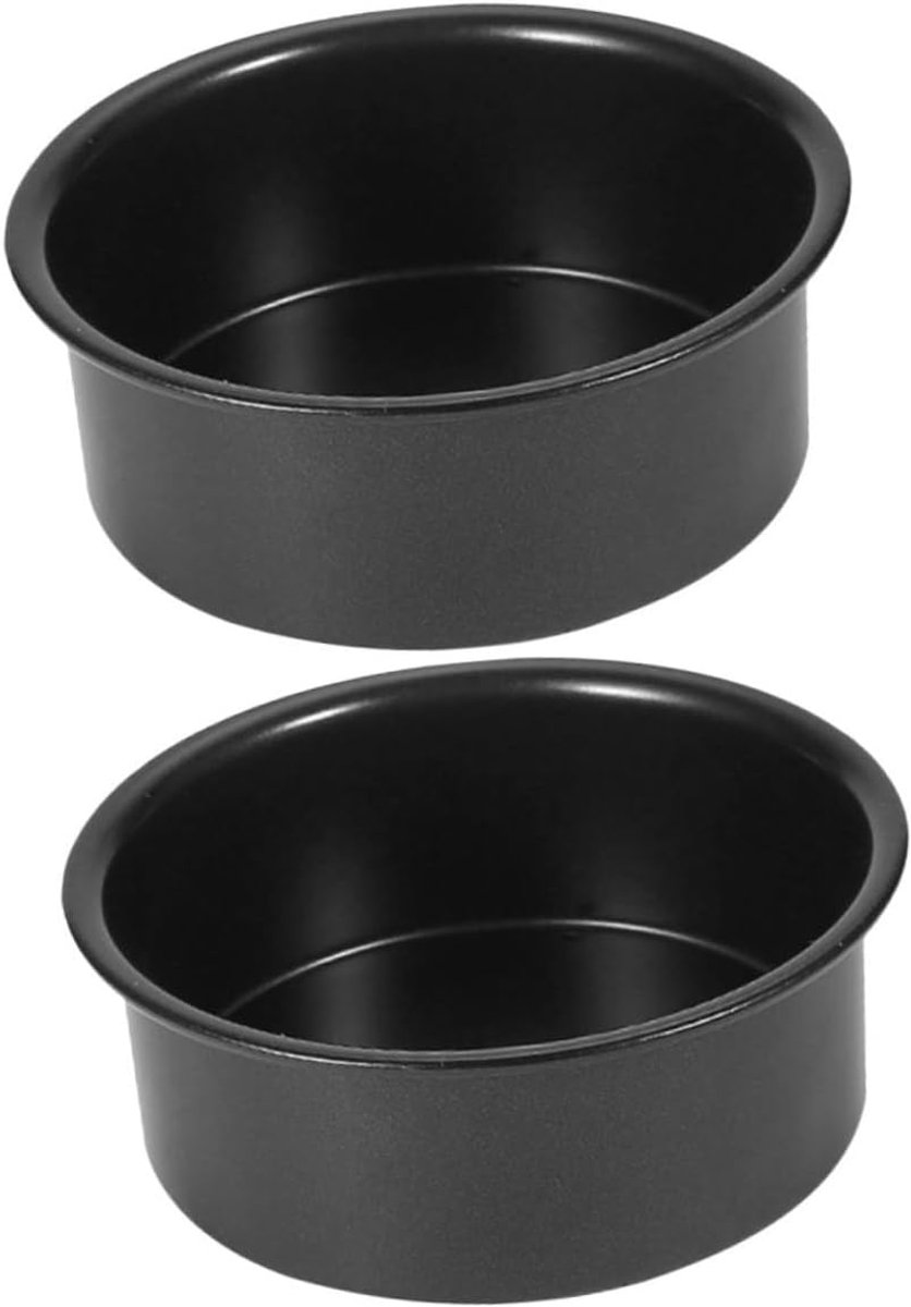 Ronde Bakvorm - Taartvorm - Bakken Thuis - Roestvrij Staal - 16 Cm Diameter - Zwart