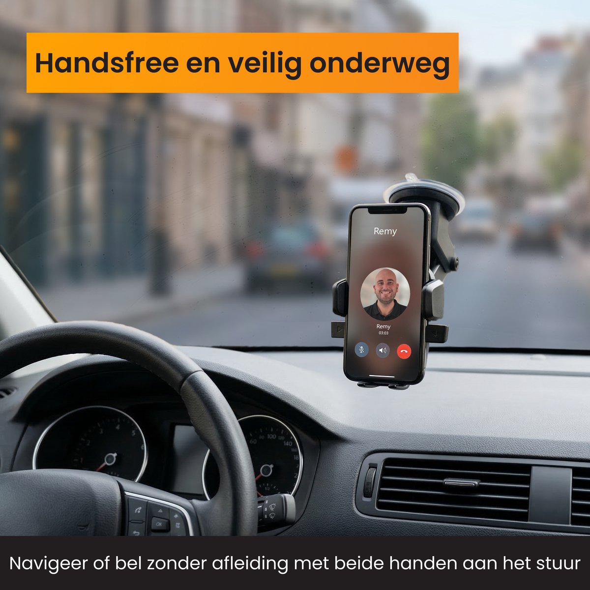 R2B Telefoonhouders Auto - Zuignap voor Raam/Dashboard - GSM Houder Auto - Autohouder - Telefoonhouder Auto - Mobiel Houder Auto - Telefoon Houder - Auto Telefoonhouder - Phone Holder Car – foto 2