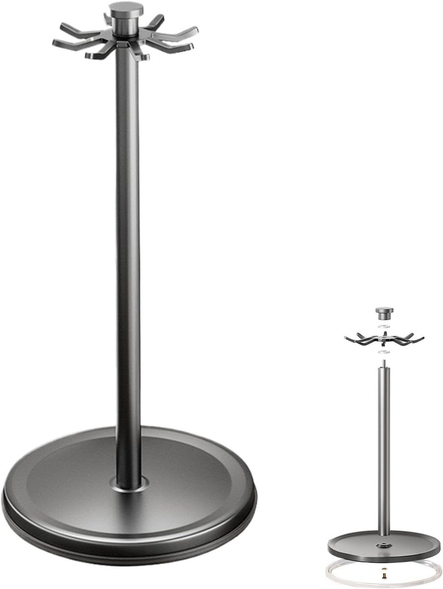 Keuken Organizer - Aanrecht Hanger - Servies Opslag - 360 Graden Roterend - 22cm Breed - Grijs