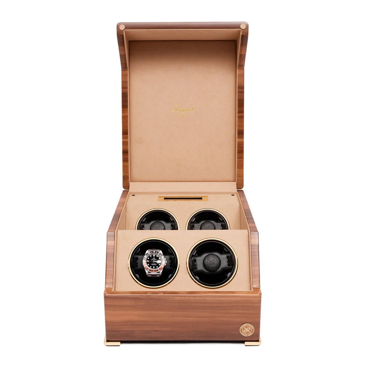 Rapport London - Horlogeopwinder - Perpetua III - Walnoot Quad - W584