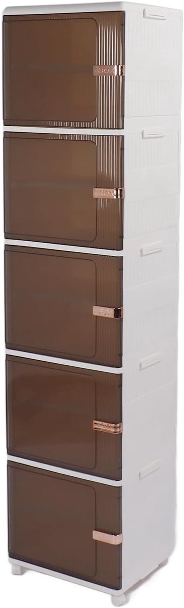Grote Opbergbak - Vouwdoos Container - Huis Ordenen - 360 Rotatie Deur - 5 Niveaus