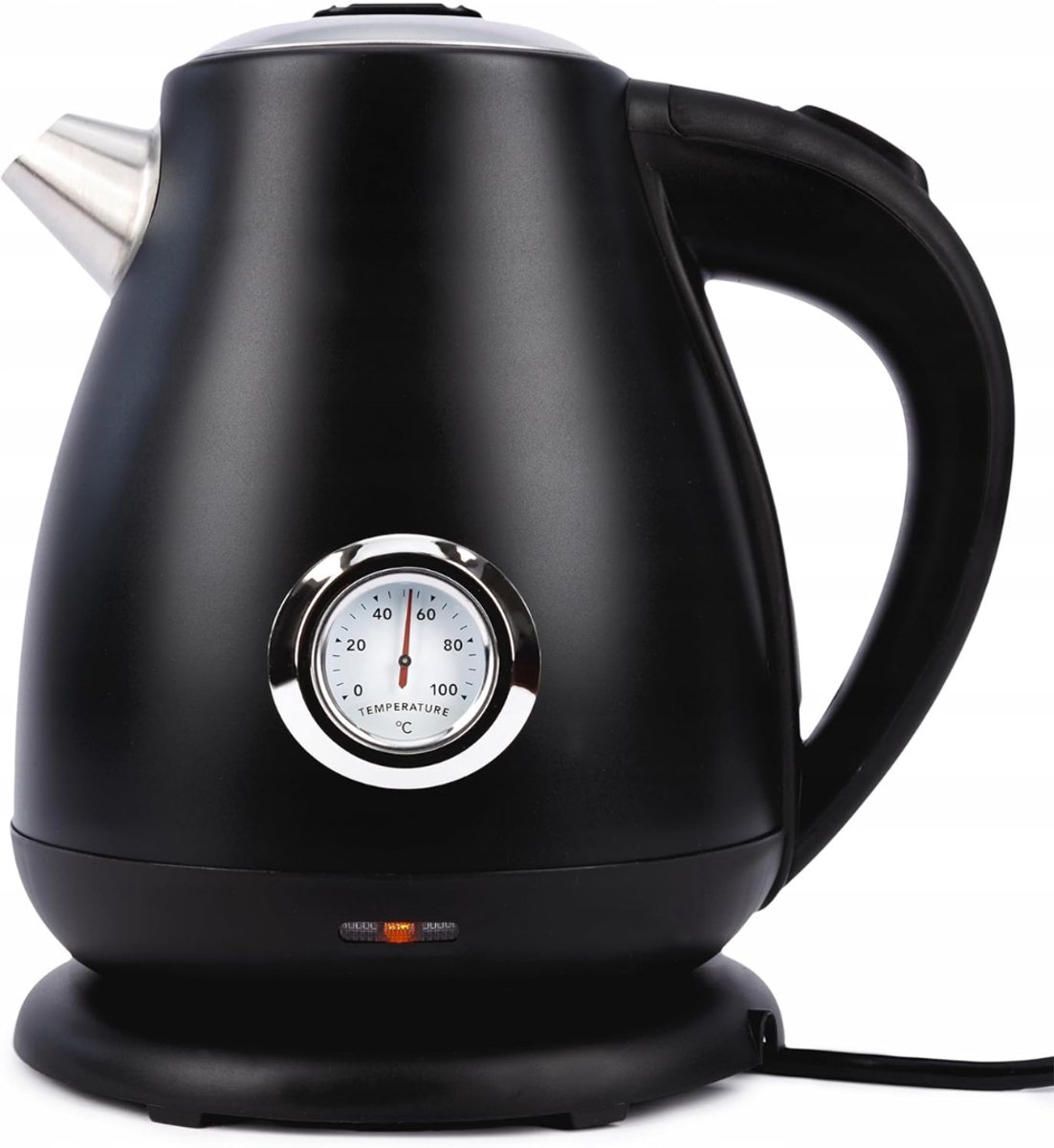 RWB® Waterkoker Retro - Retro Waterkoker - Waterkoker - Zwart - 22 x 17 x 23 cm;