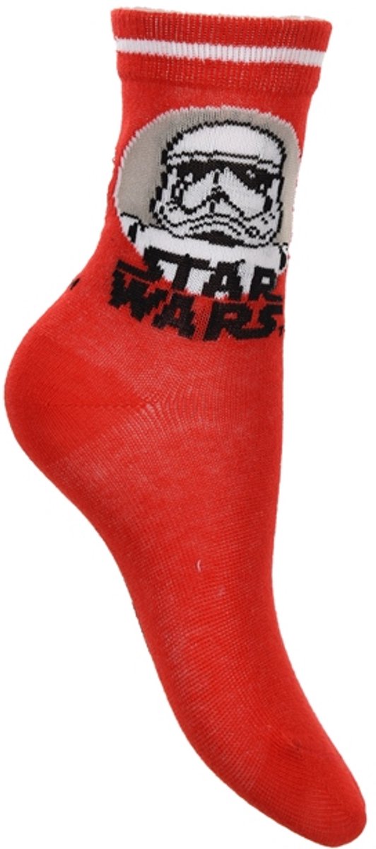 Star Wars Kinder Sokken Stormtrooper Rood – Officiële Licentie – Maat 31/34
