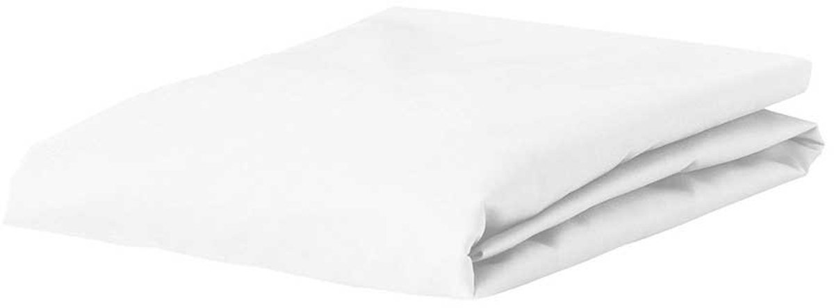 Satijnen Hoeslaken - Luxe Slaapcomfort - 140x200 cm - Tweepersoons - Wit - Hoekhoogte 27 cm - Restant Actie!