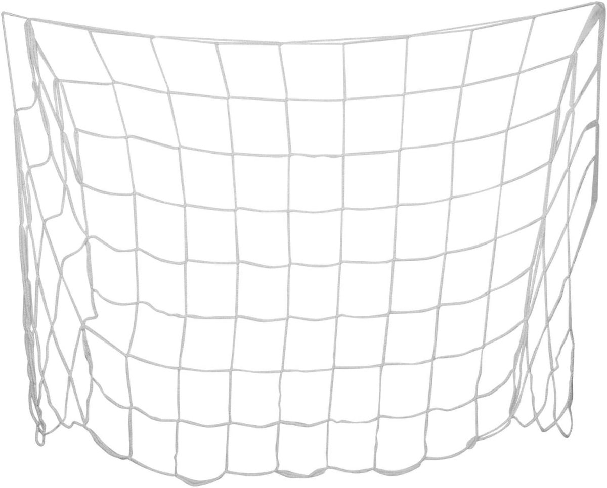 Voetbaldoelnet - Oefennet Sport - Voetbaltraining Thuis - Lichtgewicht Materiaal - 12x08 Meter - Wit