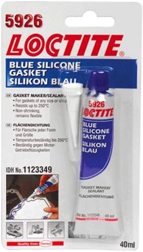 Siliconen afdichtmiddel flexibel 40 ml blauw, hoge temperatuur bestendig – voegen en oppervlakken afdichten