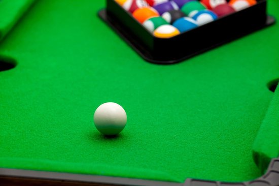 Compacte biljarttafel - Mini pooltafel - Indoor recreatie - Inclusief alle accessoires - 50 x 31 x 8cm — afbeelding 4