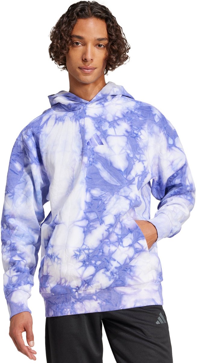 adidas Sweater Heren ALL SZN Fleece Washed Hoodie Wit