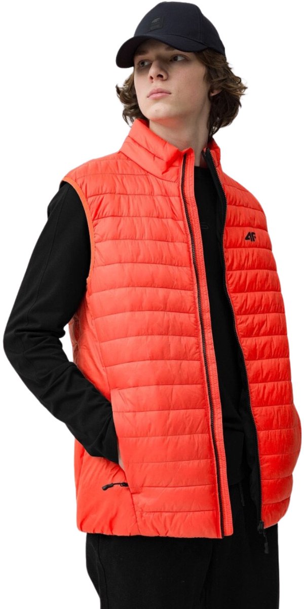 4F Vest Heren Gewatteerde Oranje - Maat M