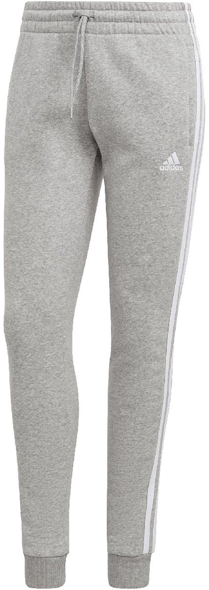 adidas Broek Dames Essentials 3-Stripes Fleece Grijs