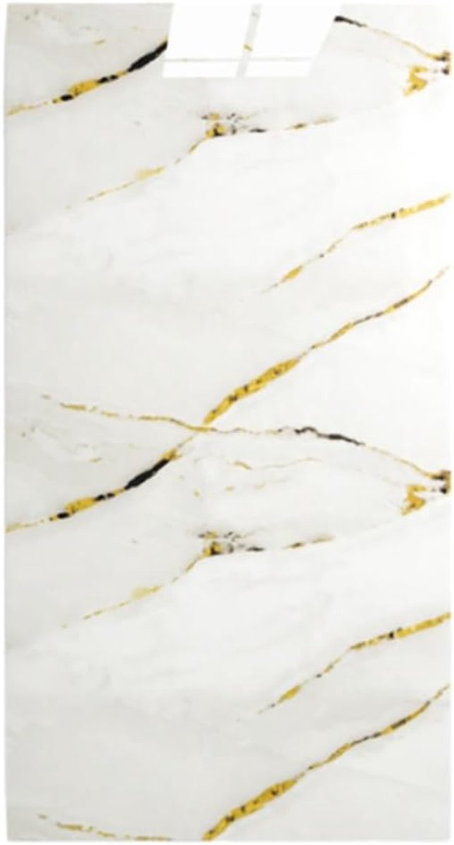 Tegelstickers behang Peel en Stick marmeren stijl tegelsticker wandpaneel keuken/badkamer backsplash tegel afneembare muurstickers kamerinrichting(Gold thread stone 30x60cm,10PCS)