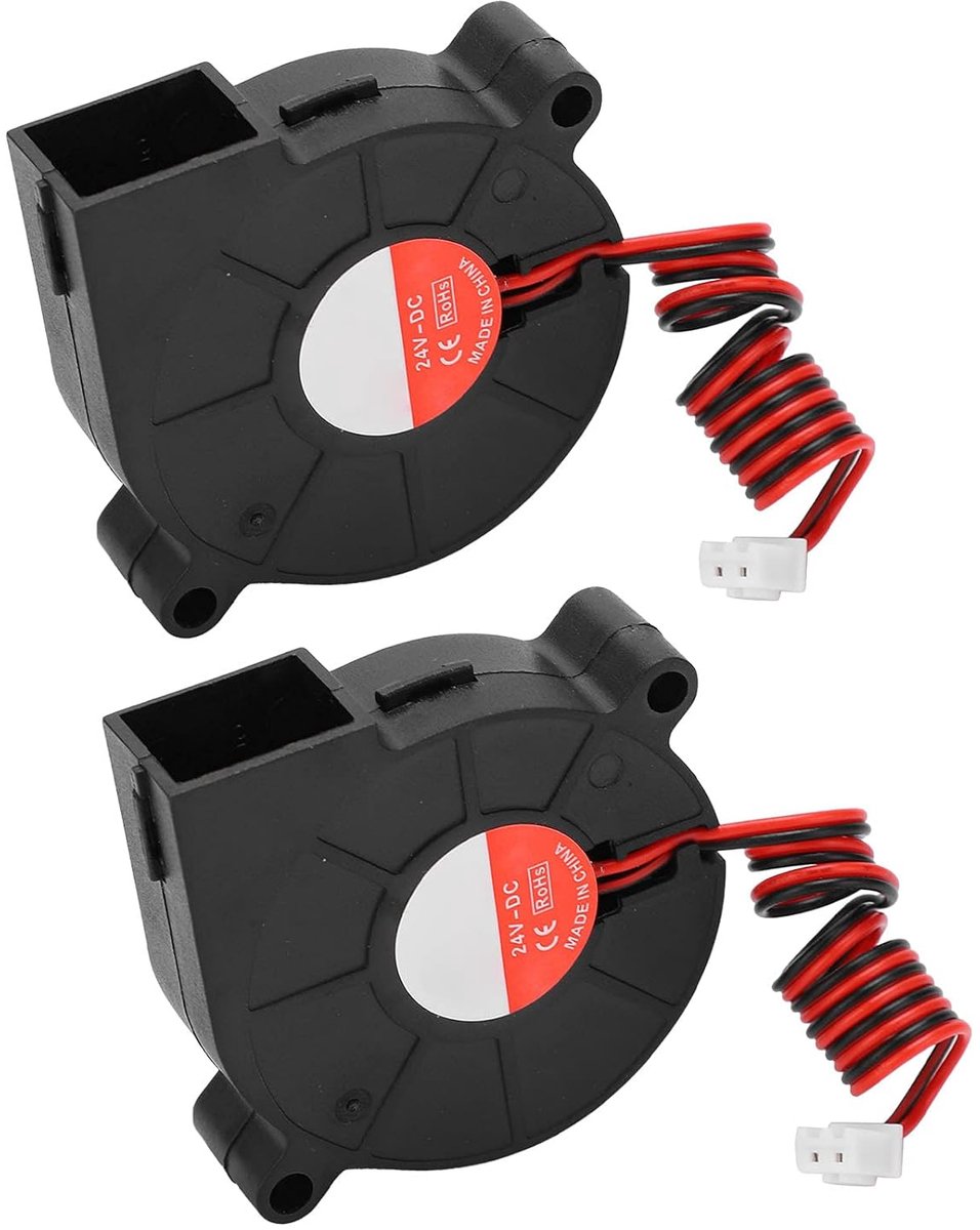 Stille Koelventilator - 3D Printer Fan - Printen Koelen - Dubbel Glijlager - 50x50x15mm - Zwart