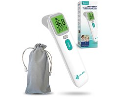 Infrarood Thermometer 2-1 Oor en Voorhoofd - Digitaal Scherm - Baby Modus - Koortsthermometer - Thermometers - Thermometer Oor - Voorhoofd Thermometer - Silvergear -Wit