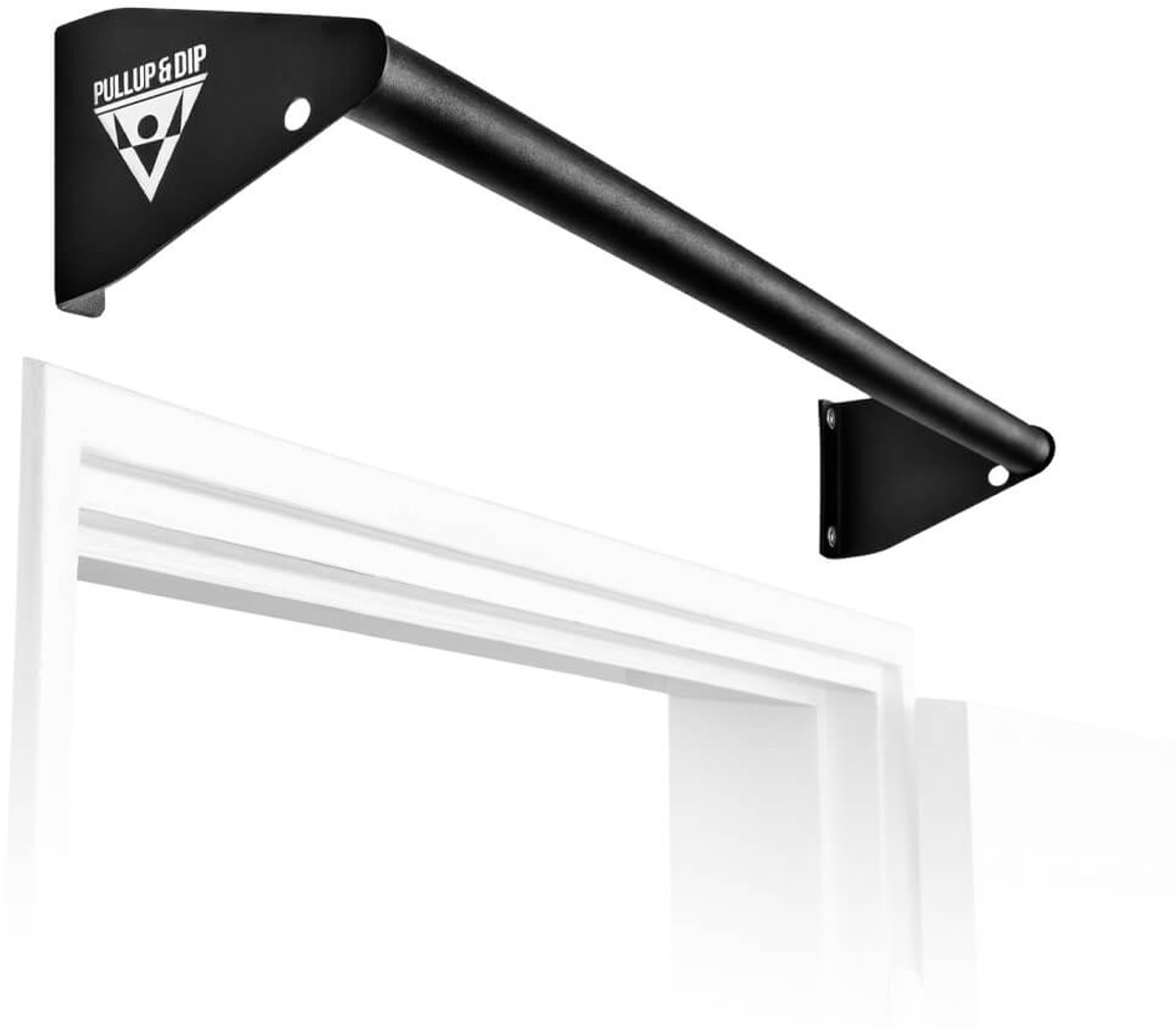 PULLUP & DIP Steel - Pull-up Stang Wandmontage - Compact Design (13 cm Afstand) - Voor Boven Deurkozijnen - Mat Zwart Gepoedercoat