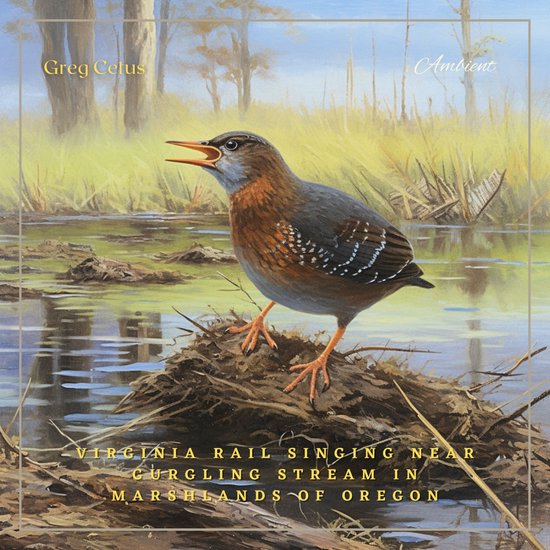 Virginia Rail Singing Near Gurgling Stream in Marshlands of  ... - cover