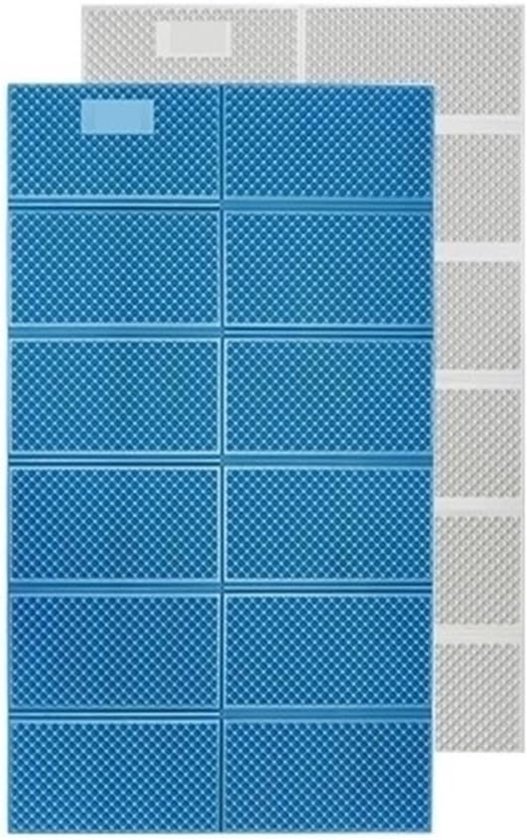 Opvouwbare Slaapmat - Schuim Mat - Kamperen Outdoor - Dubbelzijdig Aluminium - 195x60cm - Blauw Groen van Merkloos — afbeelding 5