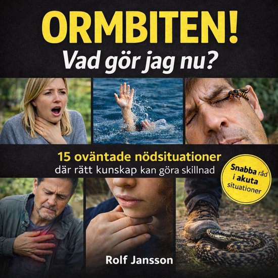 Ormbiten! Vad gör jag nu? 15 oväntade nödsituationer - cover
