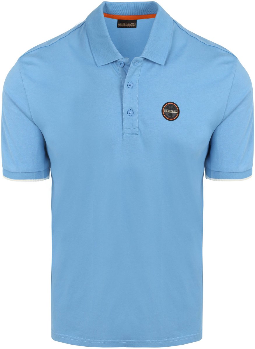 Napapijri E-Badge Polo Mid – Heren Blauw