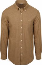 McGregor Overhemd Flanel Melange Camel - Maat M - Heren - Overhemden Casual