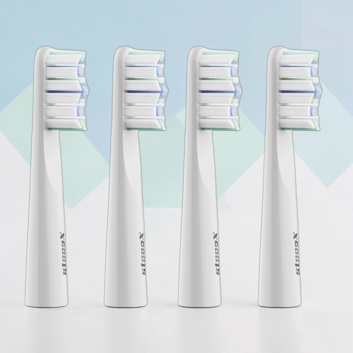 Stooox® - Opzetstukjes - Opzetborstels - 4 Stuks - Wit
