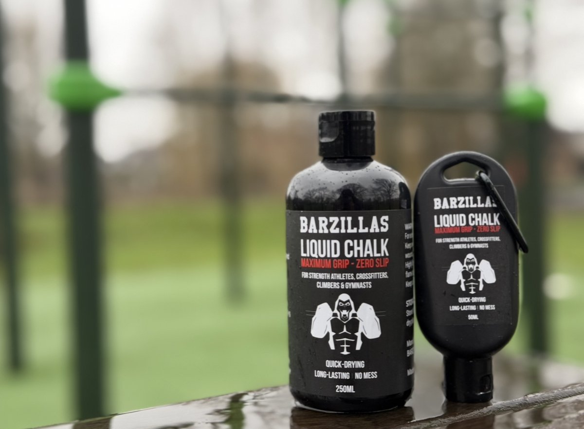 Barzillas Liquid Chalk DUO PACK (50ml/250ml) – Sneldrogend Magnesium – Maximale Grip – Minder Zweet & Slip – Voor Krachttraining & Calisthenics