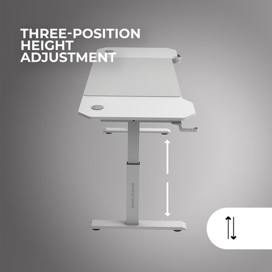 Ergonomisch Hoogte Verstelbaar Gaming Bureau 140x60cm met XXL Muismat en Houders — afbeelding 2