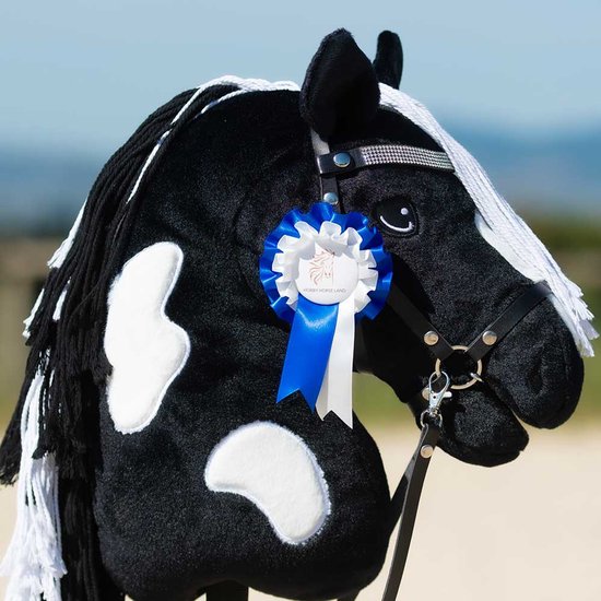 Hobby Horse Land - Hobby Horse "Black Diamond" - Inclusief halster & diamanten frontriem - Stokpaard - A3 van Hobby. — afbeelding 2
