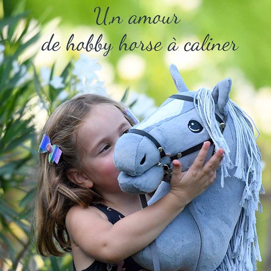 Hobby Horse Land - Hobby Horse "Silver Moon"- Inclusief halster & oornetje - Stokpaard - A3 van Merkloos — afbeelding 5