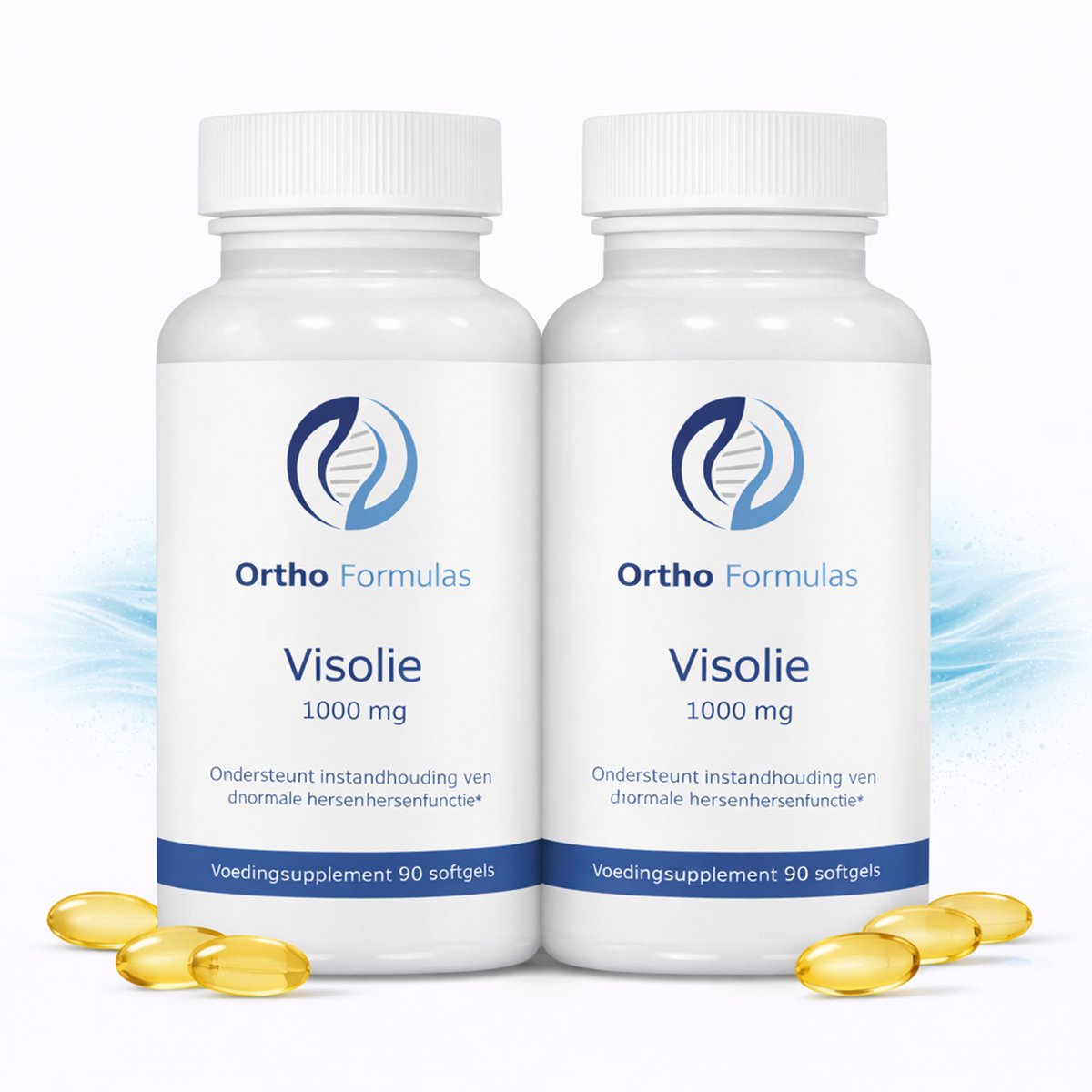 2x Visolie Omega 3 Capsules – Visolie Forte 1000 mg – Hart, Hersenen, Ogen & Concentratie – 180 Softgels