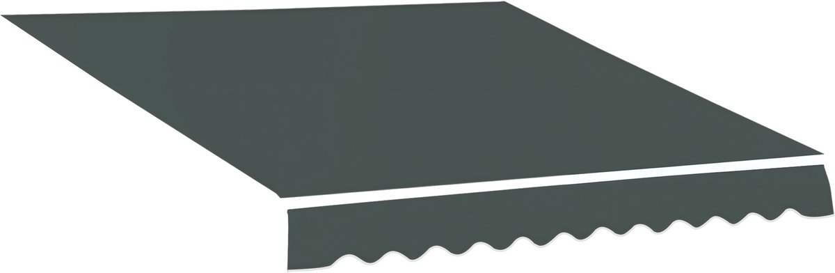 Outsunny - Vervangend luifeldoek - Polyester - 382x240x23m - Grijs
