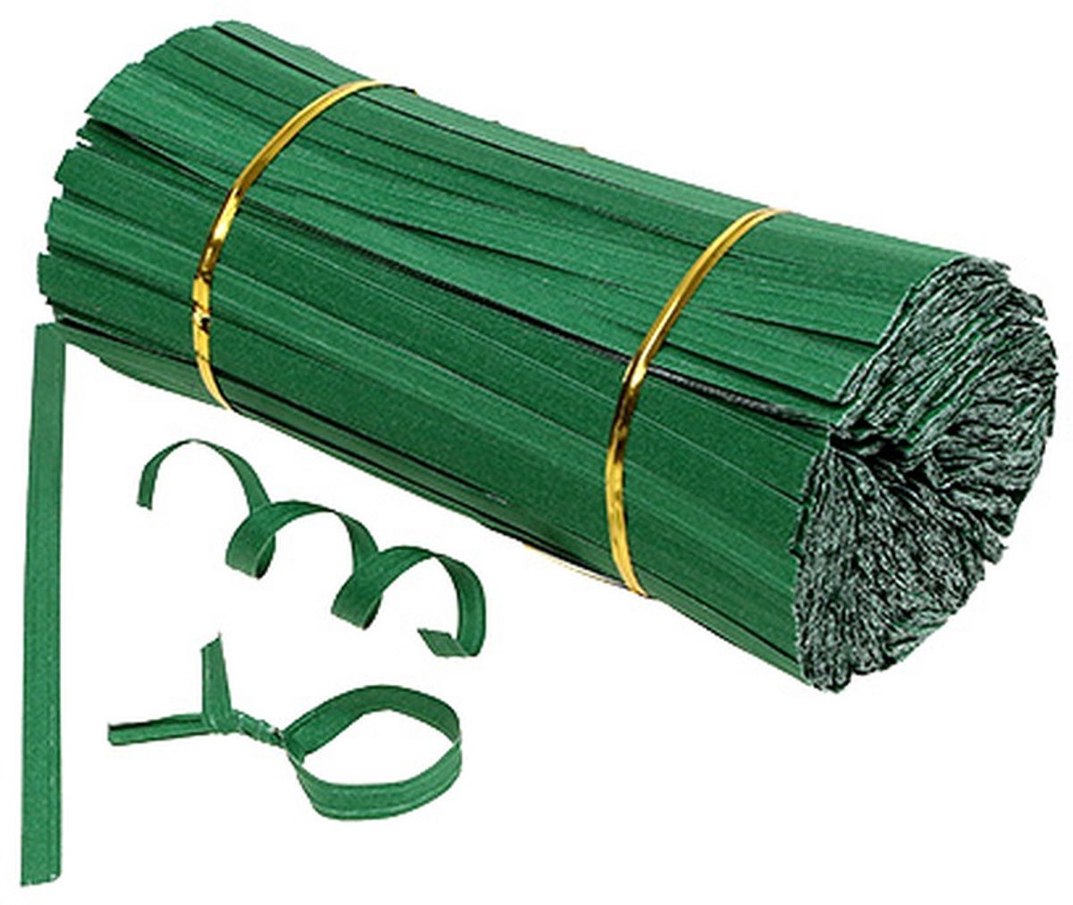 Bindstrips kort groen 20cm 2-draads 1000 stuks