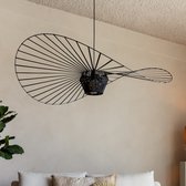 Lampe design - Medium- Groot - Lampe Vertigo - Lampe suspendue - Lampe chapeau - Lampe chapeau - Lampe Design - Zwart - 100 cm - Taveo