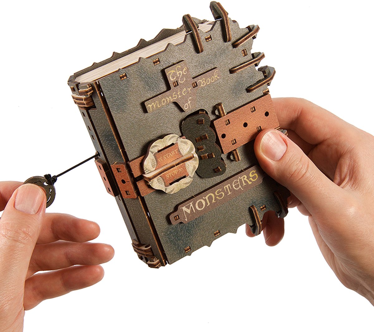 UGEARS 3D Modelbouw - The Monster Book Of Monsters™ - Harry Potter™ - Mechanisch Bouwpakket Hout - Educatief Speelgoed — afbeelding 8