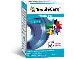 Wasmachine kleurstof - Textielverf - Kleding opfrissen - Voor katoen en gemengde vezels - 350 gram - Turkoois