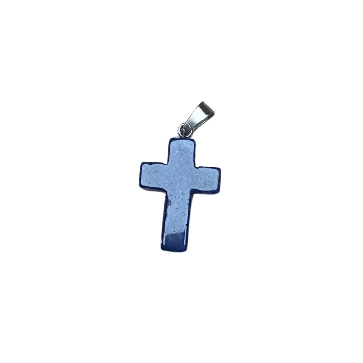 Lapis Lazuli Kruis Hanger – 24 mm – Natuursteen Edelsteen Hanger