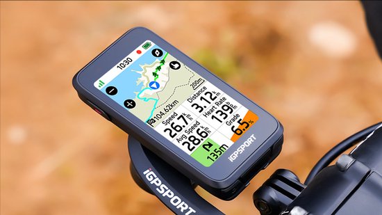 iGPSPORT BiNavi Air gps fietscomputer - 3 inch touch screen — afbeelding 2